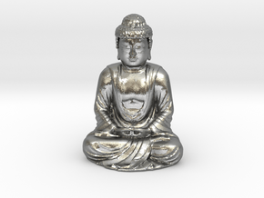 Buddha  in Natural Silver