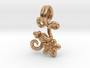 Dainty Ivy Pendant in Polished Bronze