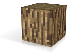 Minecraft Giant Oak Log in Natural Full Color Sandstone