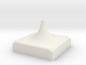 Perky box micromount stand - single tall in White Natural Versatile Plastic