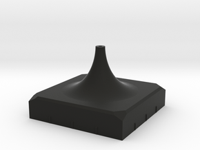 Perky box micromount stand - single tall in Black Smooth Versatile Plastic