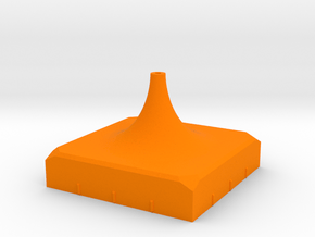 Perky box micromount stand - single tall in Orange Smooth Versatile Plastic
