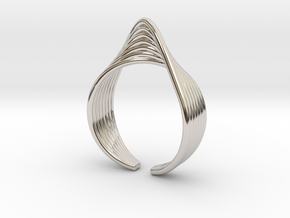 Twisted wire ring in Platinum