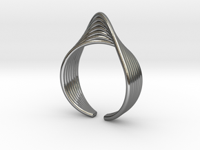 Twisted wire ring in Polished Silver
