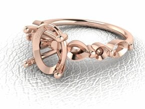 Classic Solitaire 32 NO STONES SUPPLIED in 14k Rose Gold