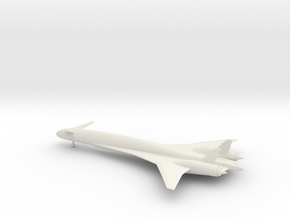 Boeing Sonic Cruiser in White Natural Versatile Plastic: 6mm