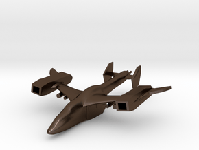 A-564 Combat Dropship in Polished Bronze Steel: 6mm