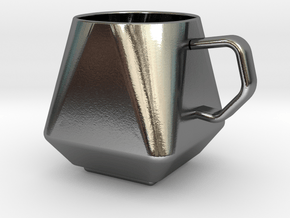 Modern Mug in Polished Silver