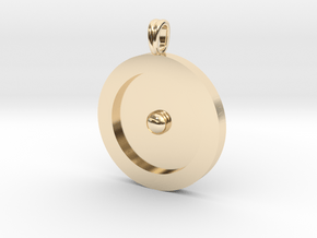 Circumpunt 1.4 inches in 14k Gold Plated Brass