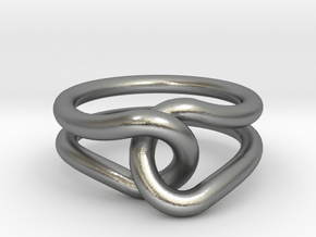 Rubber Band Ring in Natural Silver