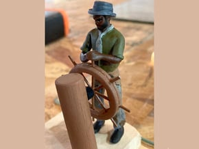 SEAMAN AT THE HELM 1/32 in Tan Fine Detail Plastic