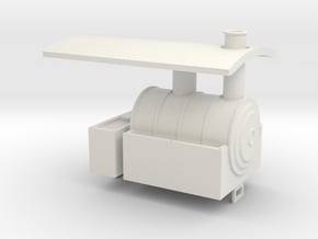 Davenport Chassis Steam Dummy Overall in White Natural Versatile Plastic