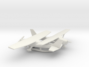 Cessna 172 Skyhawk in White Natural Versatile Plastic: 1:160 - N