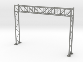 HO Scale Sign Gantry 105mm in Gray PA12