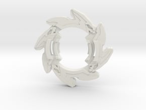 Beyblade Dragoon G | Plastic Gen Attack Ring in White Natural Versatile Plastic