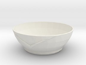 Roaring bowl in White Natural Versatile Plastic: Medium