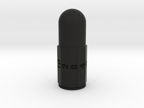 GunCraze 40mm D10 Dice in Black Smooth Versatile Plastic
