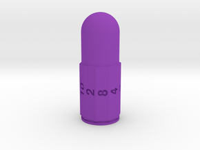 GunCraze 40mm D10 Dice in Purple Smooth Versatile Plastic