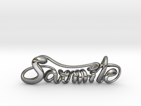 Sarmīte in Fine Detail Polished Silver: Medium