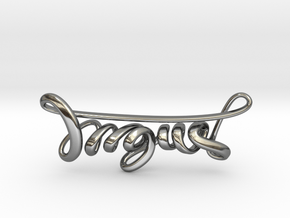 Ingus in Fine Detail Polished Silver: Medium