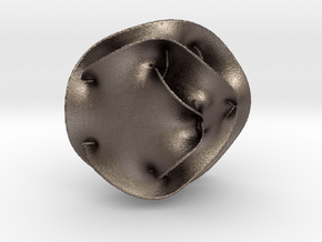 calabiyau - large in Polished Bronzed-Silver Steel