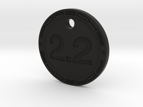 keychain 2.2 liter PORSCHE in Black Natural TPE (SLS)