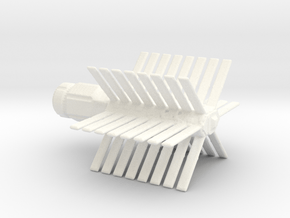 2010: Leonov Cooling Vanes - 7 in in White Processed Versatile Plastic