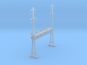 CATENARY PRR LATTICE SIG 4 TRACK 2-2PHASE N SCALE  in Tan Fine Detail Plastic
