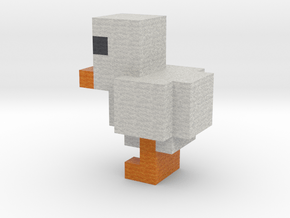 Minecraft Duck Statue in Natural Full Color Sandstone