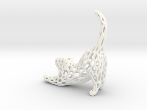 Cat of Scarlatti in White Smooth Versatile Plastic