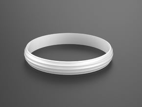 Bracelet 01 in White Natural Versatile Plastic