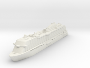 Miniature Enchanted Princess Ship - 12.5 cm in White Natural Versatile Plastic