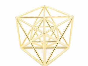 Metatron Cube - Meditation Tool in Polished Brass: Large
