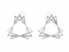 Sacred Creation Stud Earrings in Platinum