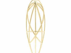 Mary Magdalene Pendant in Polished Brass