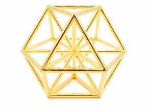 Vector Equilibrium - Meditation Tool in 14K Yellow Gold: Large