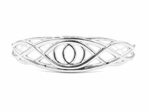 Tree of Eden Bracelet - Vesica Piscis in Rhodium Plated Brass