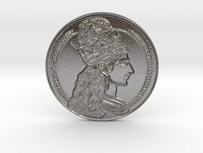 Lord Shiva Coin from Distropic in Polished Nickel Steel