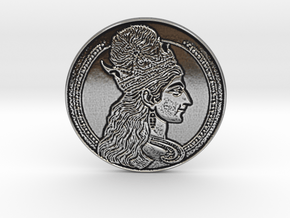 Lord Shiva Coin from Distropic in Antique Silver