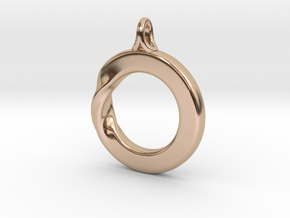 Twisted ring in 9K Rose Gold 