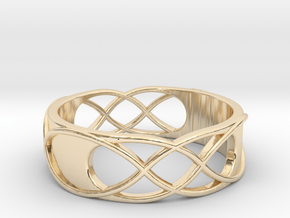 Double Infinity Ring in 9K Yellow Gold : 8 / 56.75
