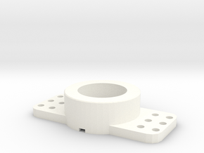 Hole_size_convertor for Arcade1up Tron spinner in White Smooth Versatile Plastic