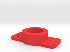 Hole_size_convertor for Arcade1up Tron spinner in Red Smooth Versatile Plastic