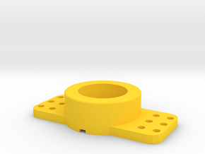 Hole_size_convertor for Arcade1up Tron spinner in Yellow Smooth Versatile Plastic