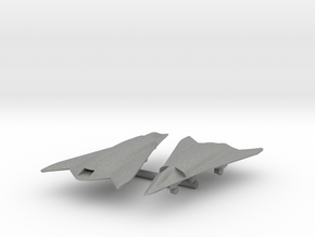 (1/700) Chinese Stealth Drones w/Landing Gear in Gray PA12: 1:200