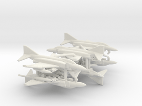 F-4J Phantom II (Loaded) in White Natural Versatile Plastic: 1:700