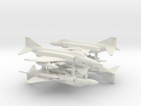 F-4J Phantom II (Loaded) in White Natural Versatile Plastic: 1:350