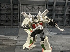 TF ER Wheeljack Shoulder Missile Set in White Natural Versatile Plastic: Extra Large