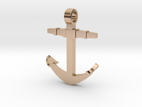 Boat anchor [pendant] in 9K Rose Gold 