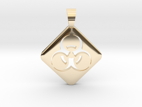 BIOHAZARD ! [pendant] in 9K Yellow Gold 